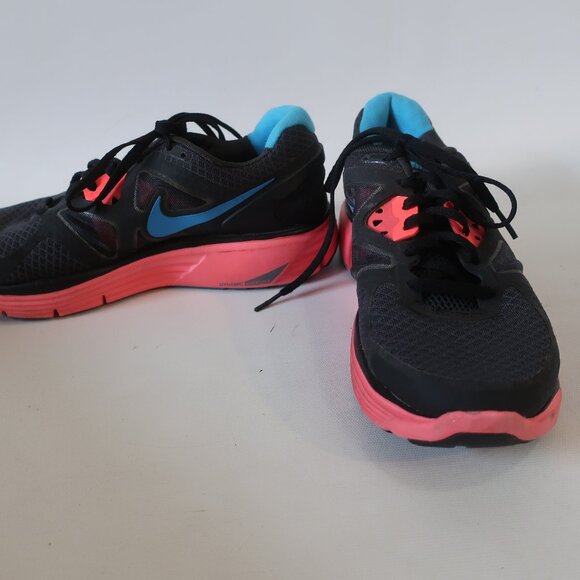 Womens Nike Lunarglide 3 Anthracite Black Pink Blue Trainer Running Sneakers 8 - Picture 3 of 16